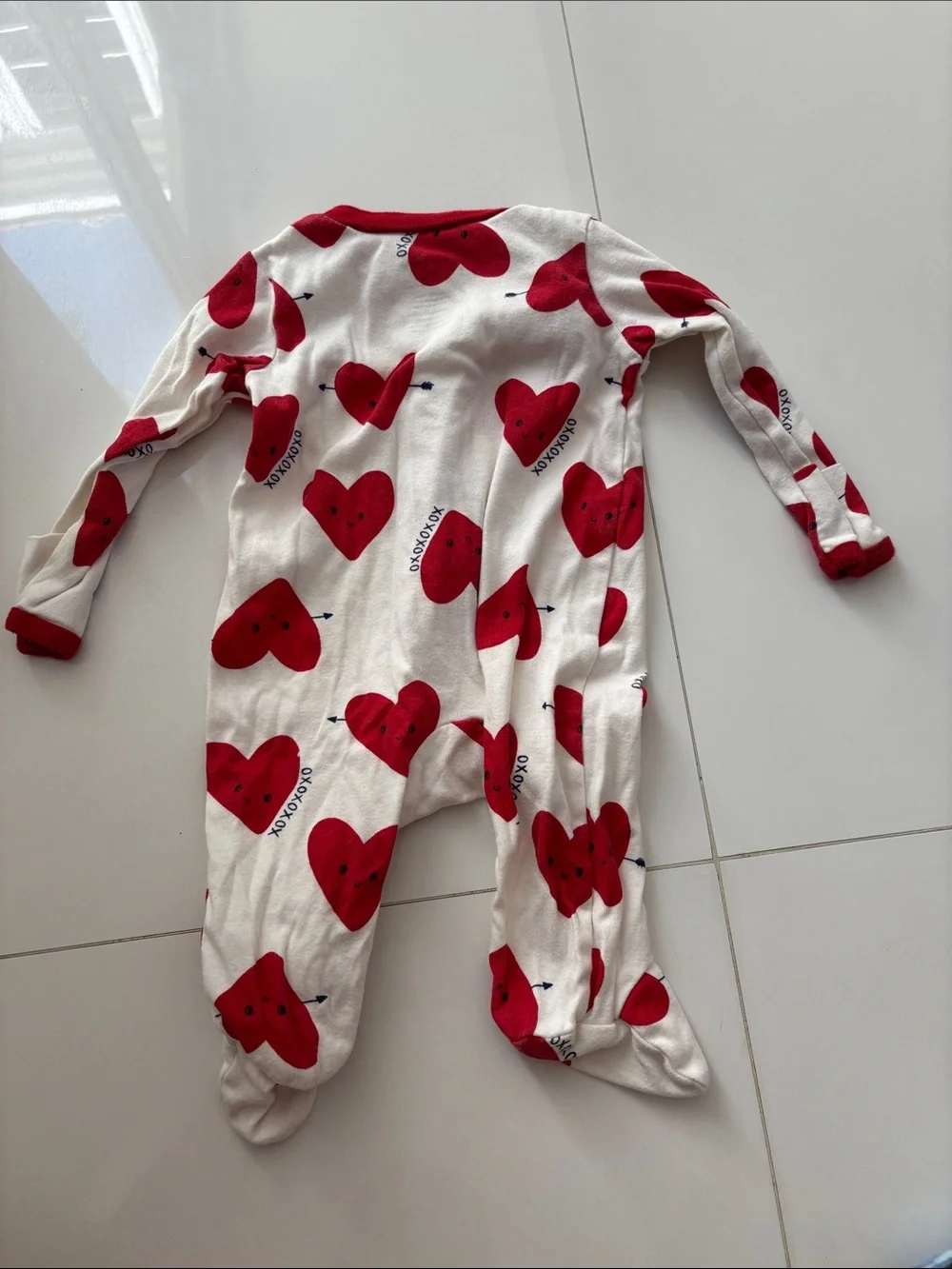 Carter's Valentines Day Heart Footed Pajamas 3M ❤️